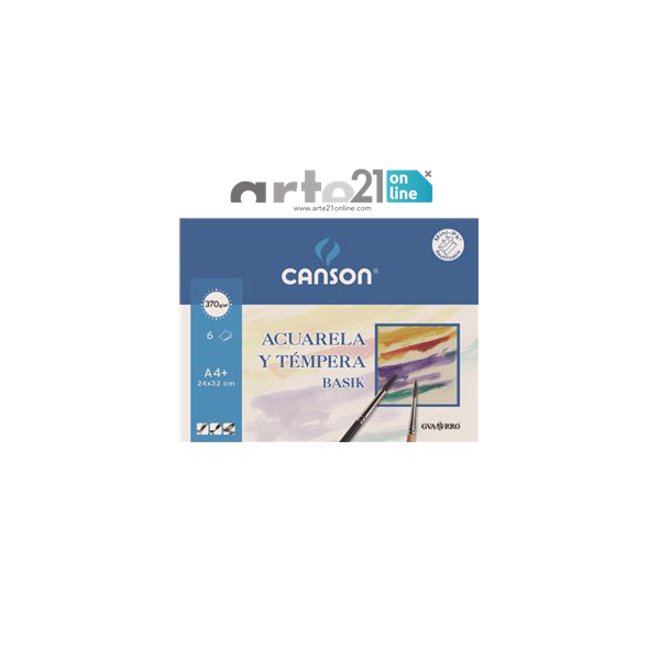 Pack 6 Hojas A4 370gr canson