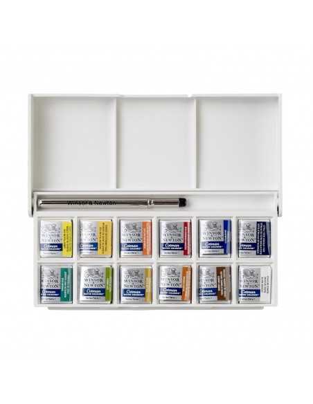 Caja de bolsillo Esbozo. Winsor & Newton.Cotman. 12 pastillas
