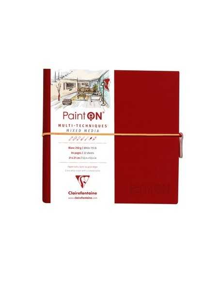 Bloc Cosido PaintOn 250gr 64 paginas A5 Blanco con Goma
