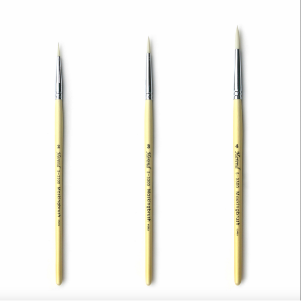 HEREND Synthetic Eyeliner Brushes. S-3300. Set 3