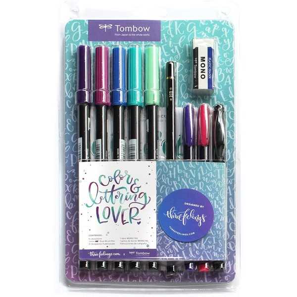 TOMBOW SET COLOUR & LETTERING LOVER markers