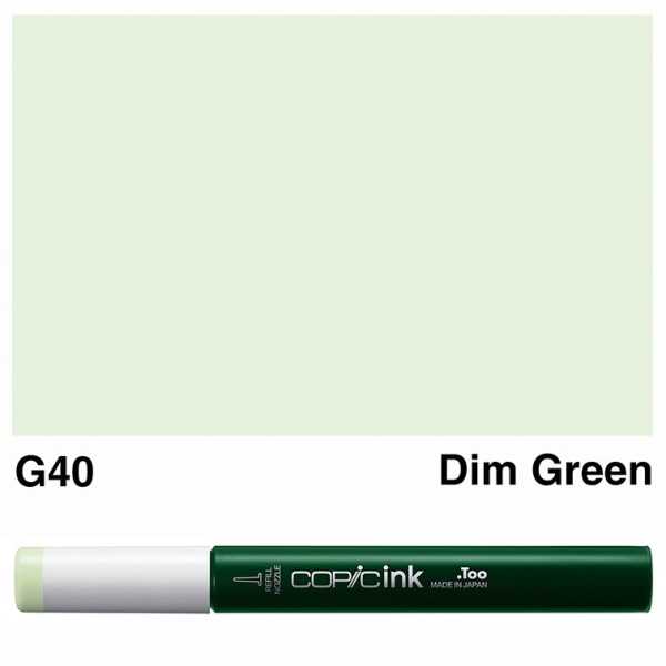 COPIC INK TYP 12ml. G40 DIM GREEN