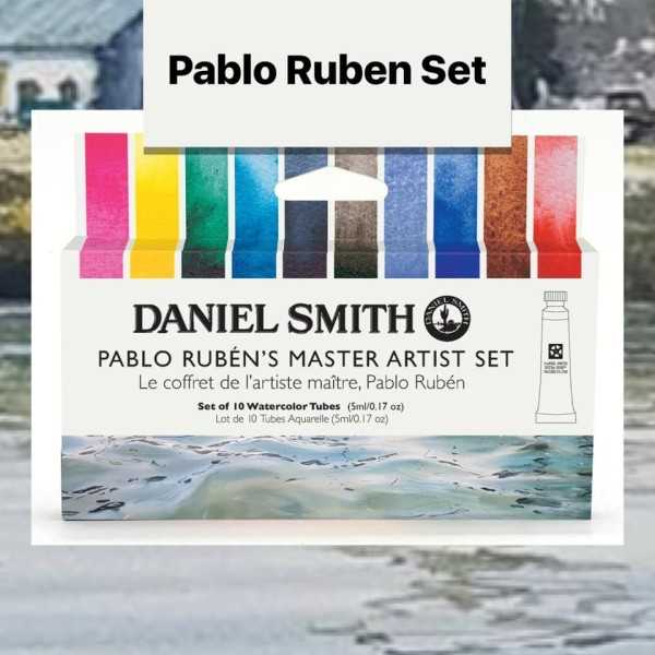 DANIEL SMITH Watercolour Alvaro Castagnet set 10 Colours. 5ml.