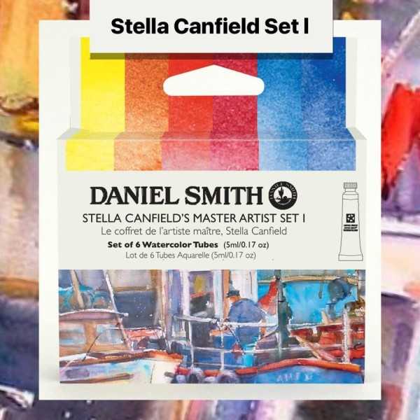 DANIEL SMITH Watercolour . Stella Canfield set 1. 6 colours. 5 ml.