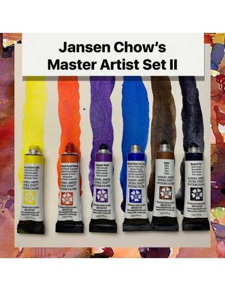 DANIEL SMITH Watercolour Jansen Chow set 2. 6 colours of 5 ml.