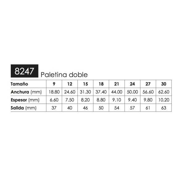 ESCODA NATURAL 8247 Brush. Double...