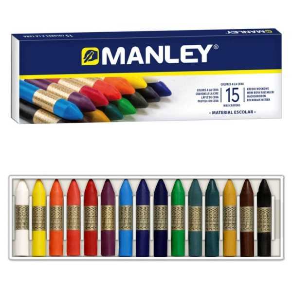 MANLEY Ceras caja 15 colores