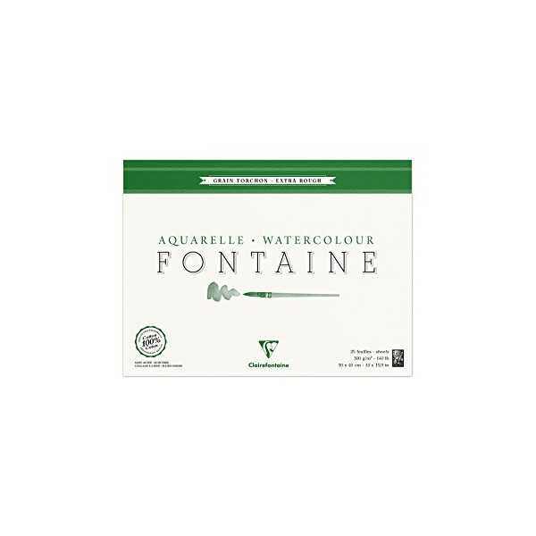 FONTAINE Bloc Papel Grano Grueso. 300gr. 25hjs.