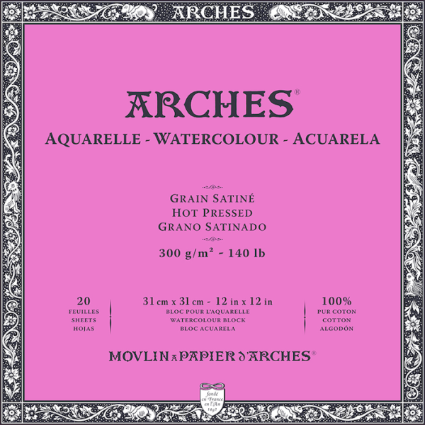ARCHES PAPER AQUARELLE Glued 4 Sides