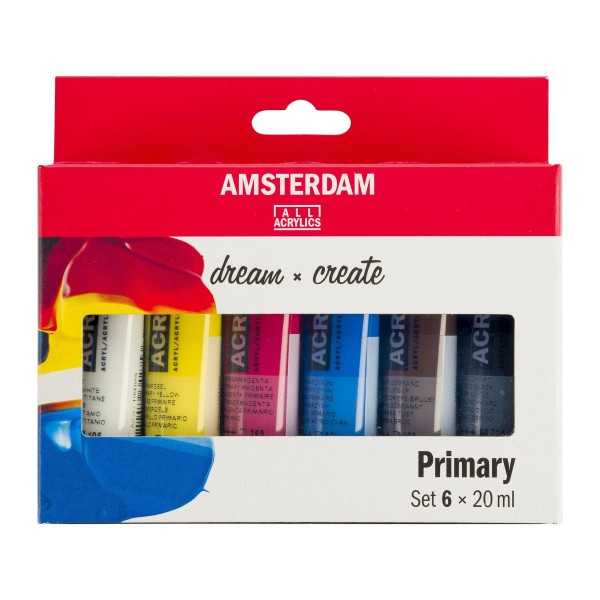 Set Acrilico Amsterdam 6 Colores de...