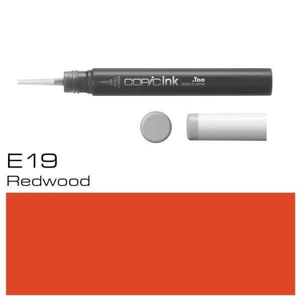 COPIC INK TYP 12ml. E19 REDWOOD