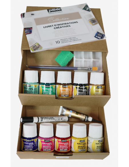 Pebeo Collection Box Porcelaine150 10 Colours 45ml.