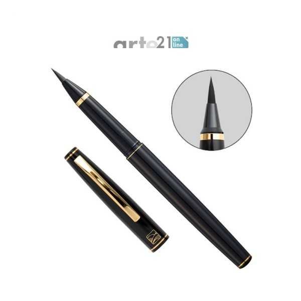 KURETAKE FONTAINE Brush Pen. 3 Cartuchos Negro