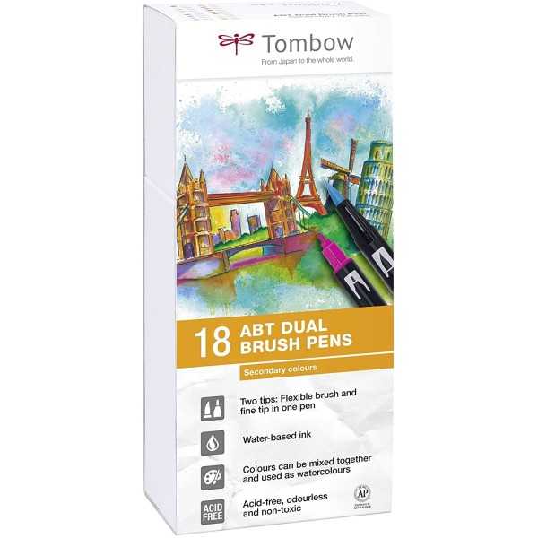 ROTULADORES TOMBOW ABT. 18 colores...