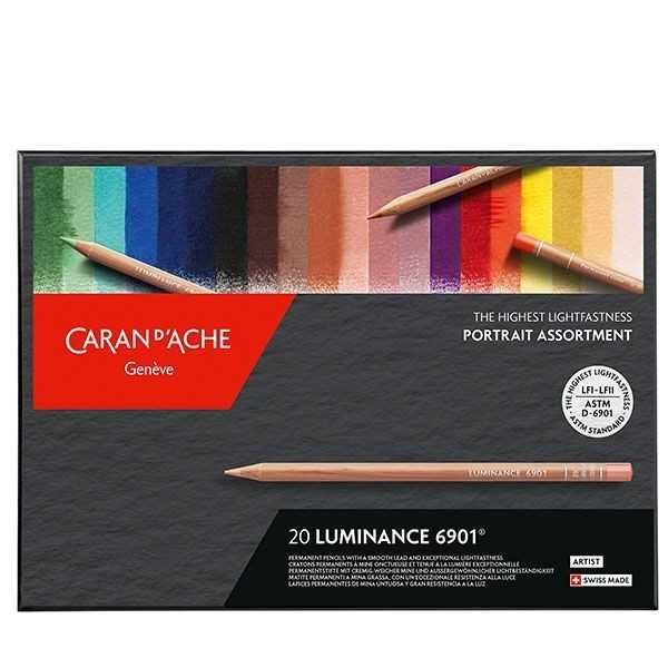 Caja LUMINANCE CARAN D ACHE 6901. 20 Colores RETRATO