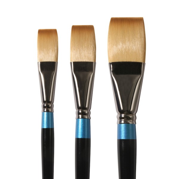 Aquafine Synthetic Long Flat Series 21 Brushes