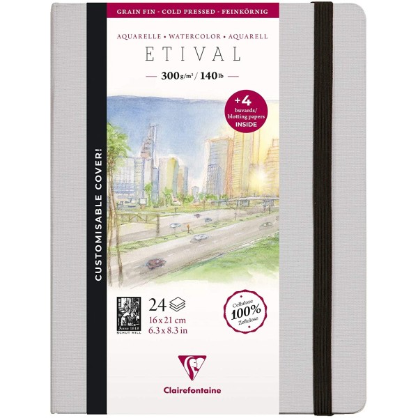ETIVAL CLAIREFONTAINE Cuaderno de Viaje Acuarela 300gr