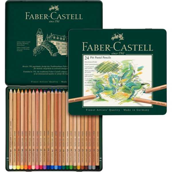 Box 24 Pitt Pastel FABER CASTELL pencils
