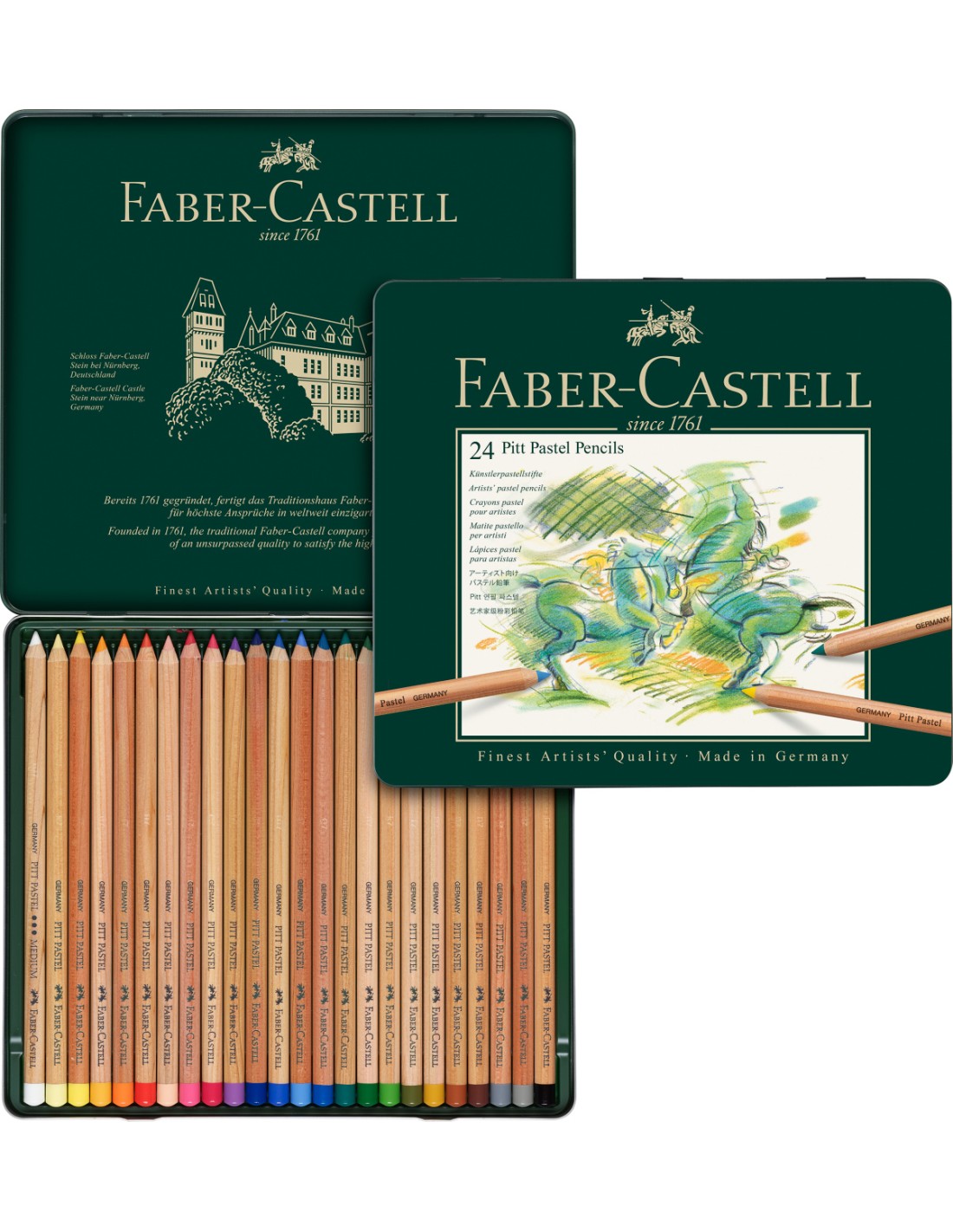 Faber Castell 184100 Sacapuntas Minas Verde para Minas 2 mm.