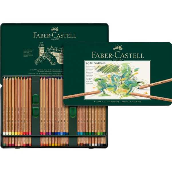 Pitt Pastel Pencils FABER CASTELL. 60 Pencils set.