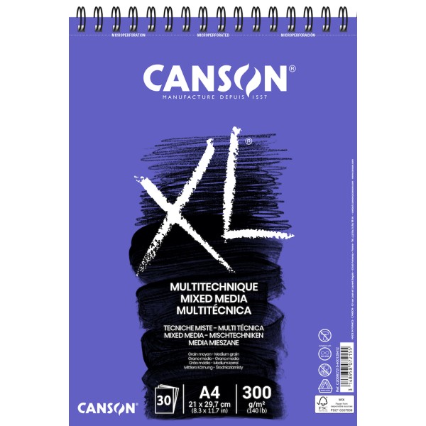 CANSON XL Mix Media Textured 300g.