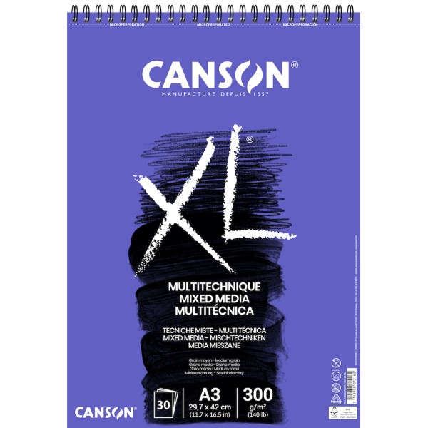 CANSON XL Mix Media Textured 300g.