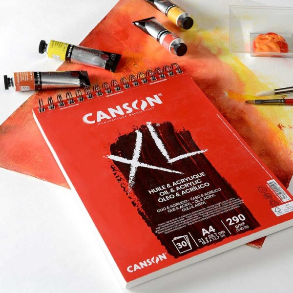 CANSON XL pad.  Oil and Acrylic 290gr.