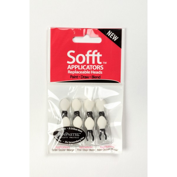 Pack of 8. Applicator head size - each: 1 x 0.4" (25 x 10mm).