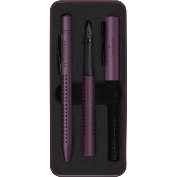 Faber Castell Grip Berry Ballpoint Pen and Pencil Set