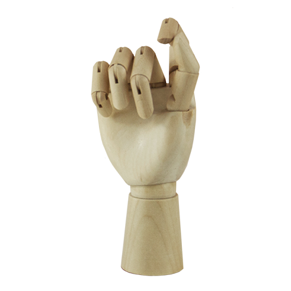 Articulated Wooden Children's Right Hand 18cm.