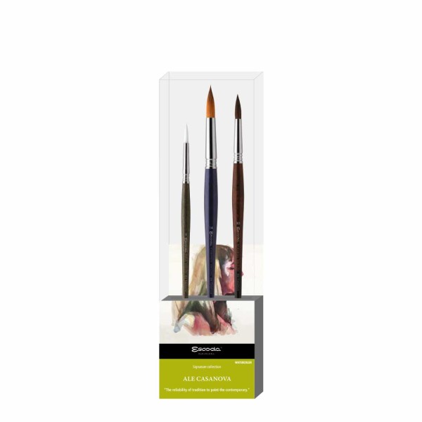 ESCODA ALE CASANOVA . Set of 3 watercolour brushes. 8621-1
