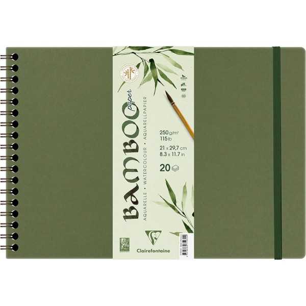 Bamboo 100% Cuaderno CLAIREFONTAINE 250GR. 20 Hojas