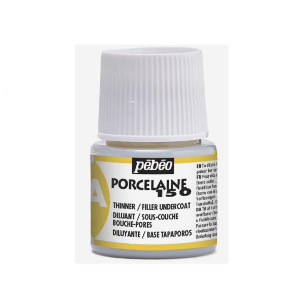 PORCELAINE 150 45 ML THINNER AND BASE COAT