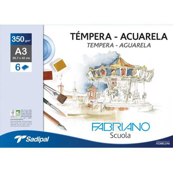 FABRIANO Accademia Envelope 6 A3 sheets. 350gr.
