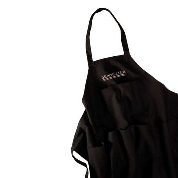 Black cotton apron Sennelier