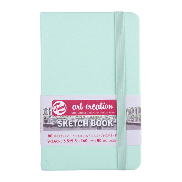 Art Creation Sketchbook Talens. Mint Green 9x14cm 140gr.