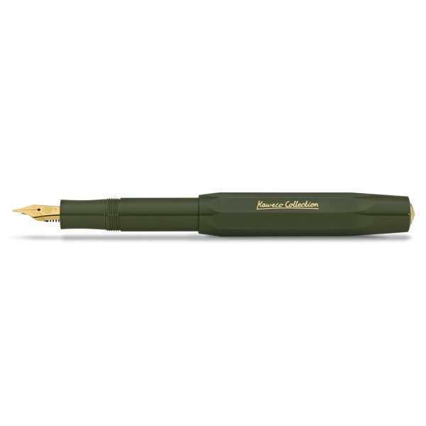 KAWECO COLLECTION SPORT Fountain Pen Olive Green + Clip