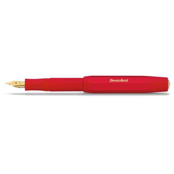 KAWECO CLASSIC SPORT Fountain Pen Red + Clip