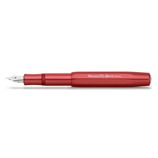 KAWECO SPORT Dark Red Aluminum Fountain Pen + Clip