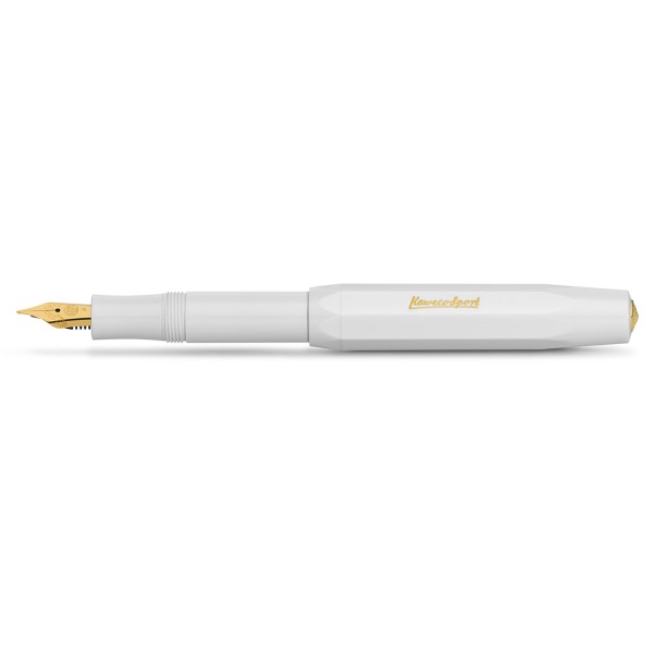 KAWECO Sport Classic White and Golden Fountaine Pen
