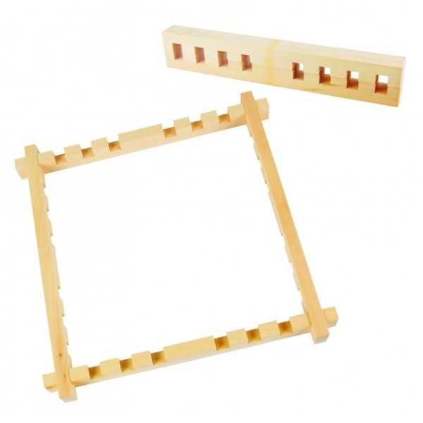 Adjustable wooden slotted frames H DUPONT