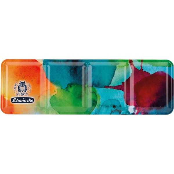 SCHMINCKE Water colour box AKADEMIE 12 1/2 Godets + 12 Spaces Coloured Edition