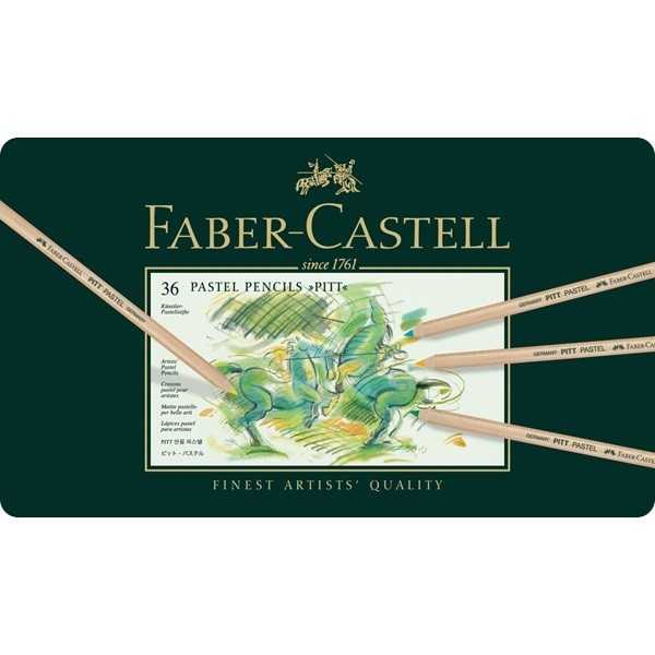Estuche 36 Lápices Pastel para Artistas "Pitt" Faber-Castell