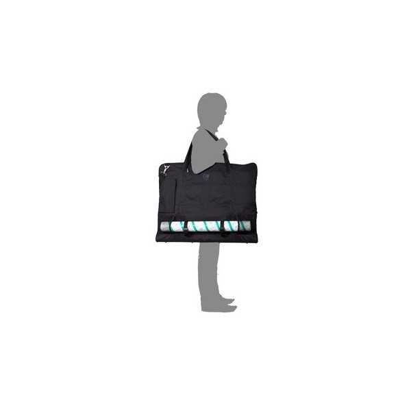Bolsa Bellas Artes Nylon Negra reforzada goma interior 60x70cm. - ClaireFontaine